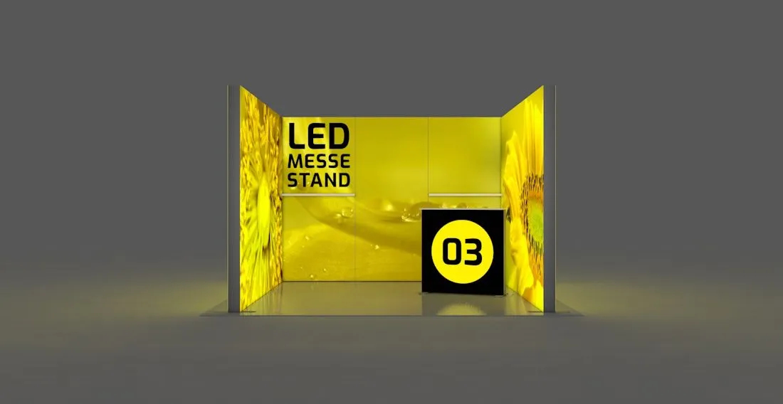 Mobile LED Messestand U